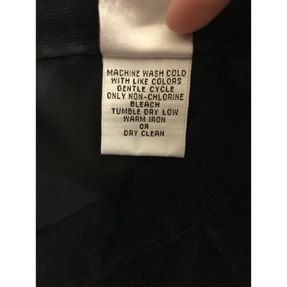 Talbots  Corduroy Pants Womens 12 Black Stretch - Picture 4 of 5